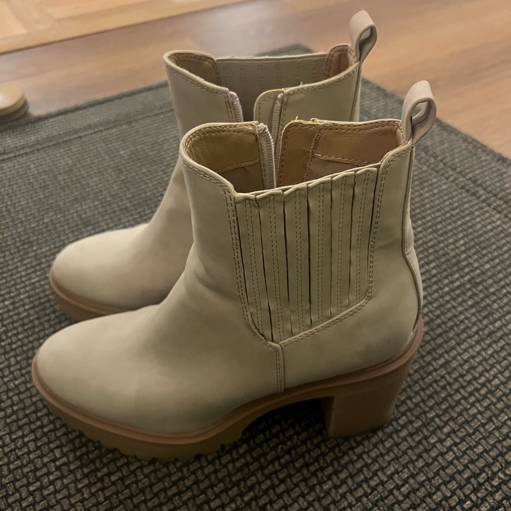 Women's Cream Ankle Boots, Dolce Vita Caster